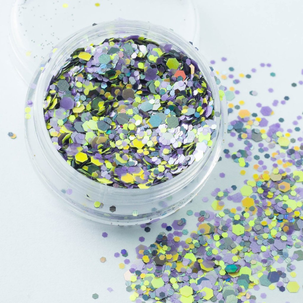 evol funky banana chunky festival body glitter mix big pot
