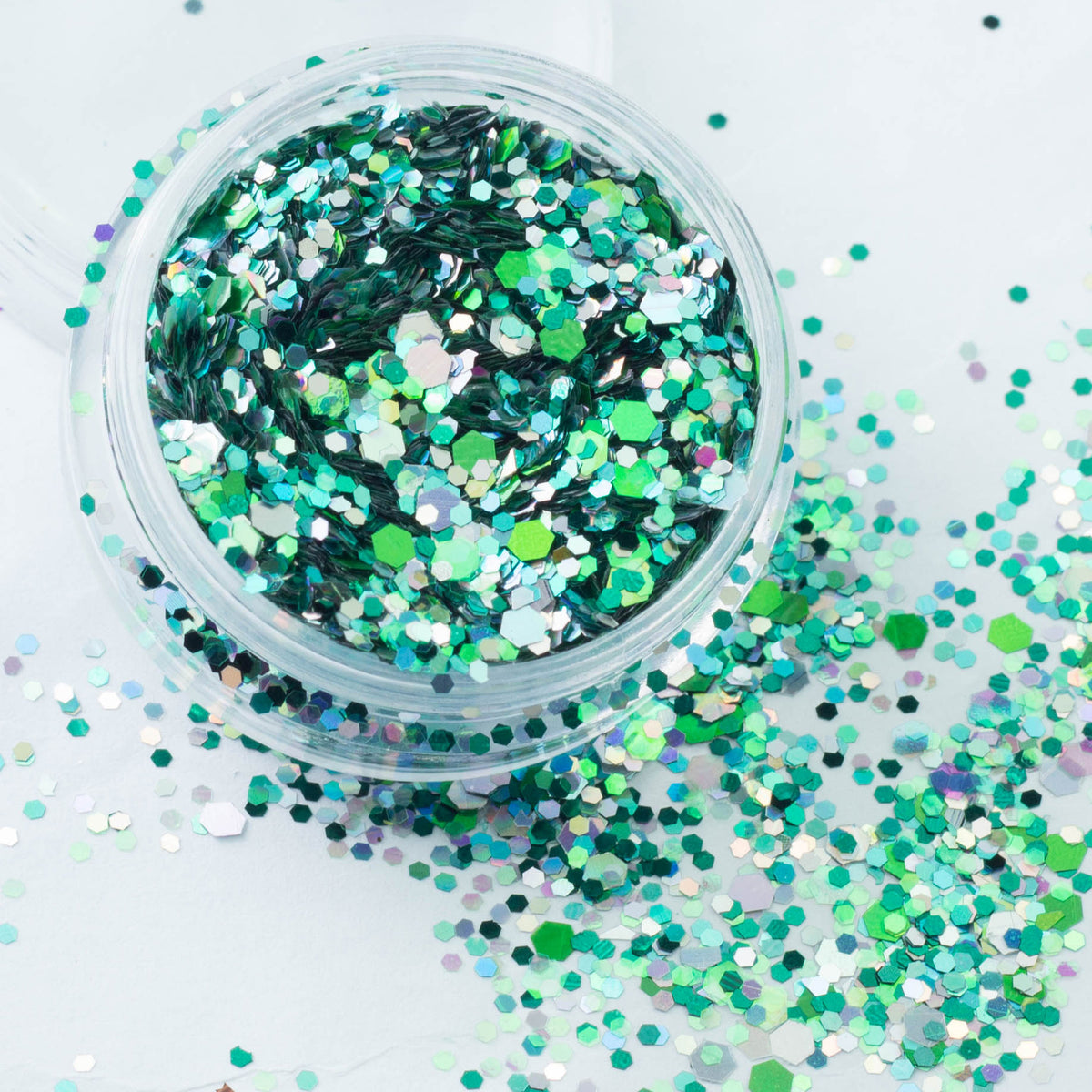 evol enchanted forest green st patrick's day festival glitter mix
