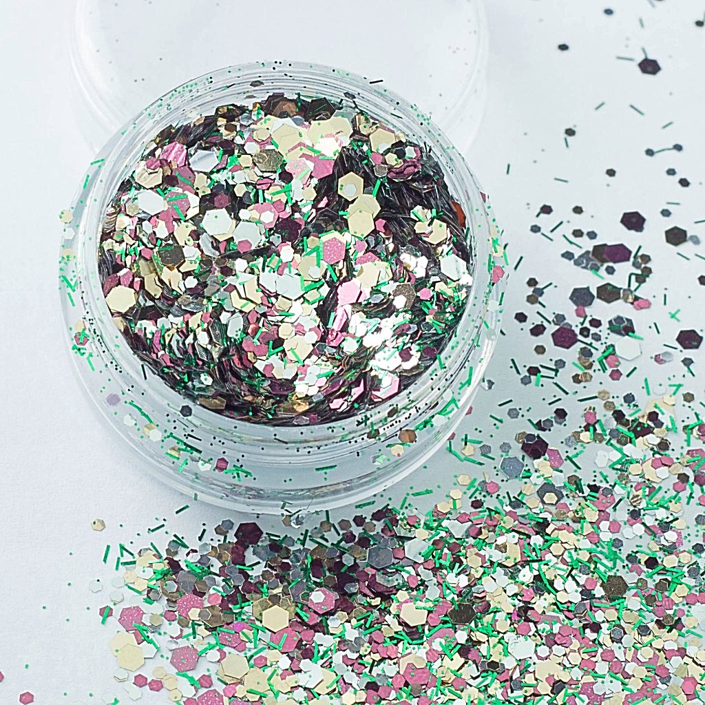evol commando chunky  body glitter mix big pot of sparkles
