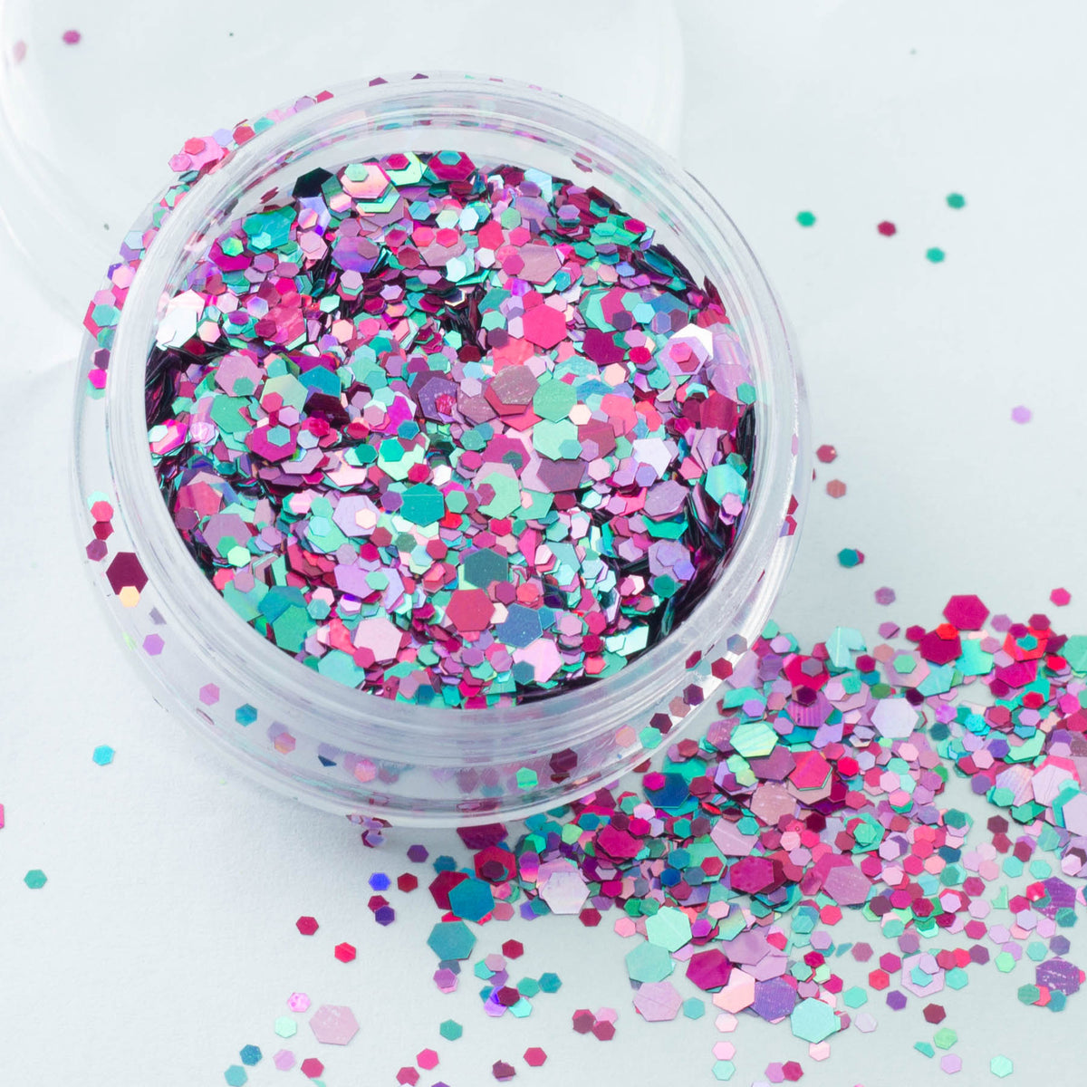 evol mermaid jewel colour chunky festival glitter mix face eyes