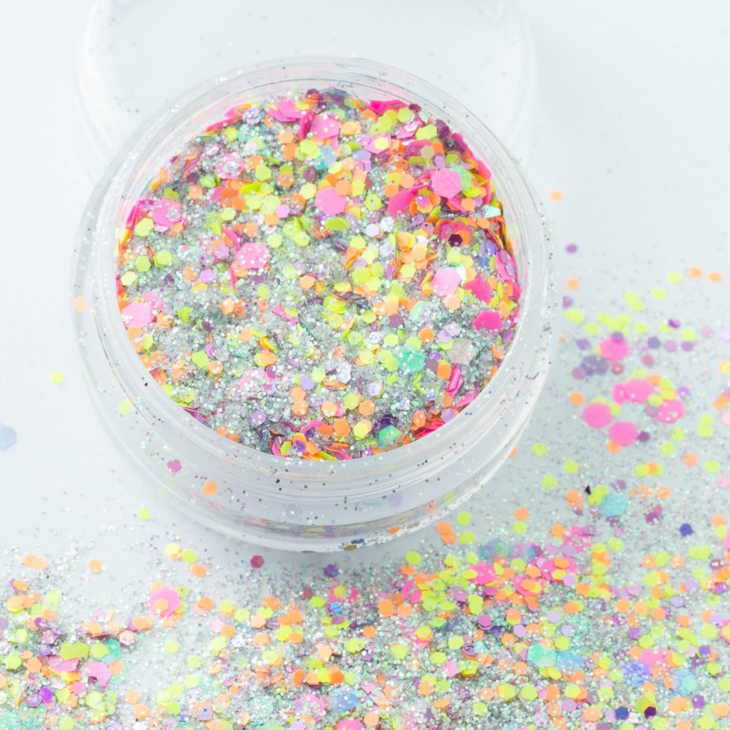 evol disco diva body/face/eye festival chunky glitter mix