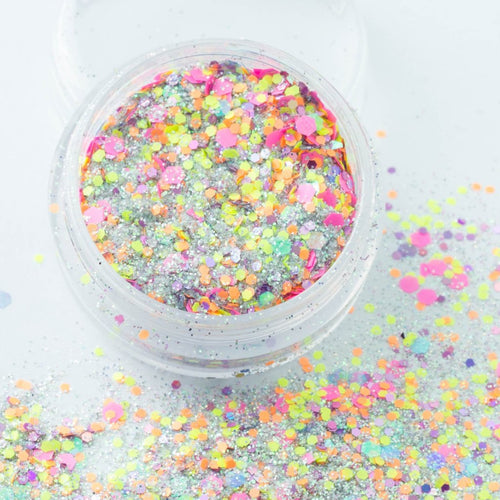 evol disco diva body/face/eye festival chunky glitter mix
