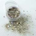 evol gold mine rich deep golden chunky face glitter mix
