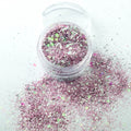 evol venus rose pink chunky face glitter mix