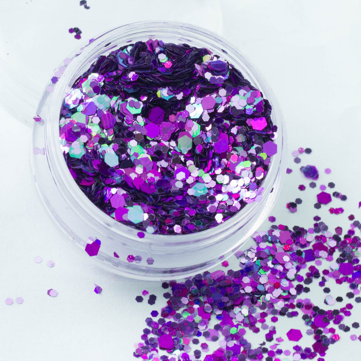 evol haze purple chunky festival glitter mix big pot