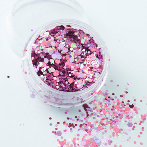 evol cherry blossom girly pink valentines face body glitter mix