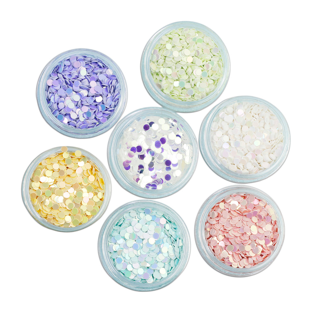 evol pearl disc glitter collection