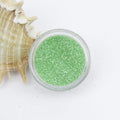evol iridescent green dust face glitter