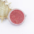 evol translucent iridescent red dust face glitter