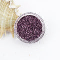 evol plum metallic dust face glitter