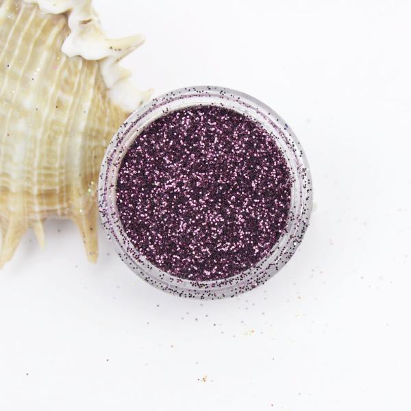 evol plum metallic dust face glitter
