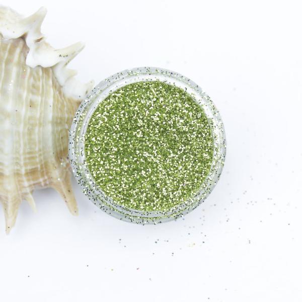 evol lime gold metallic dust face glitter pot look sharp