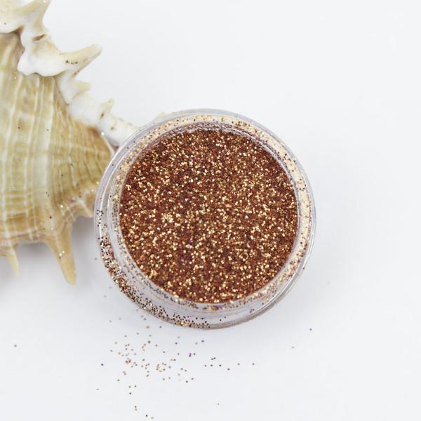 evol metallic copper dust face glitter pot