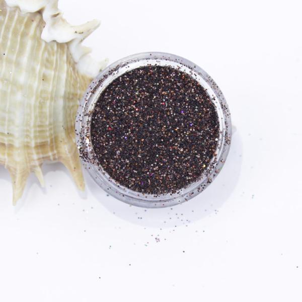 evol holographic coffee dust face glitter