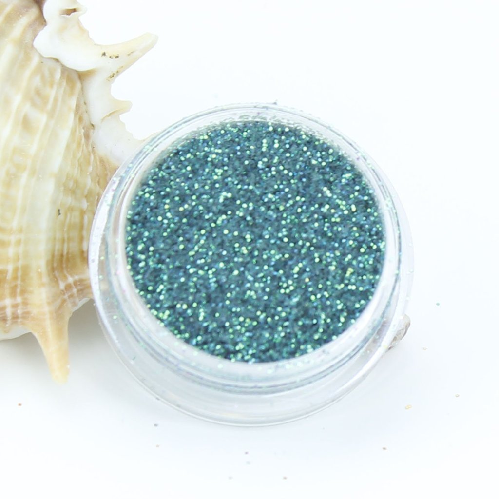 evol reef green metallic fine dust party face paint glitter