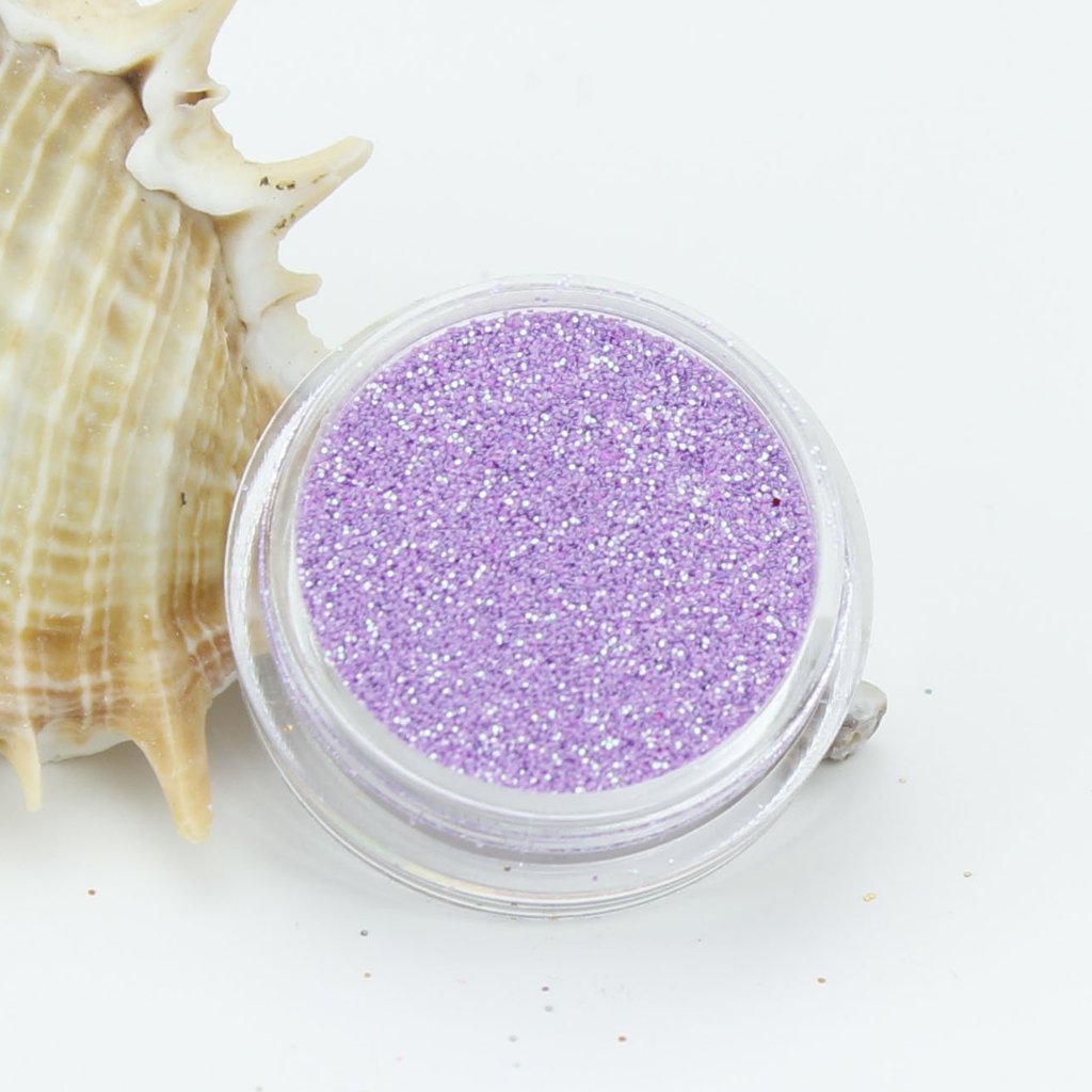 evol amethyst opaque iridescent dust face glitter pot party on