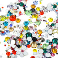1000pcs Mixed Size Mixed Colour  Glass Rhinestone Face Gems