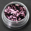 Metallic Plum 1mm hexagon glitter
