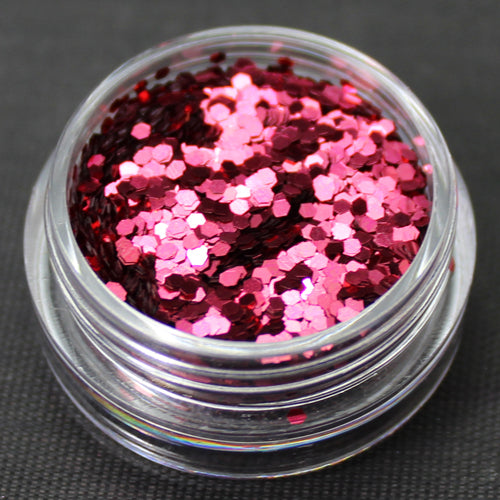 Metallic Cherry 1mm hexagon glitter
