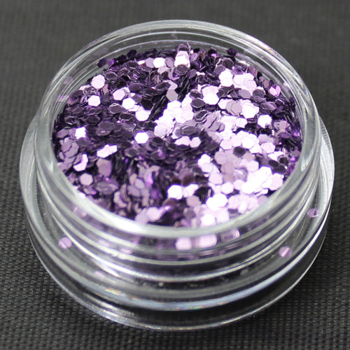 Metallic Lavender 1mm hexagon glitter