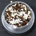Metallic Champagne 1mm hexagon glitter