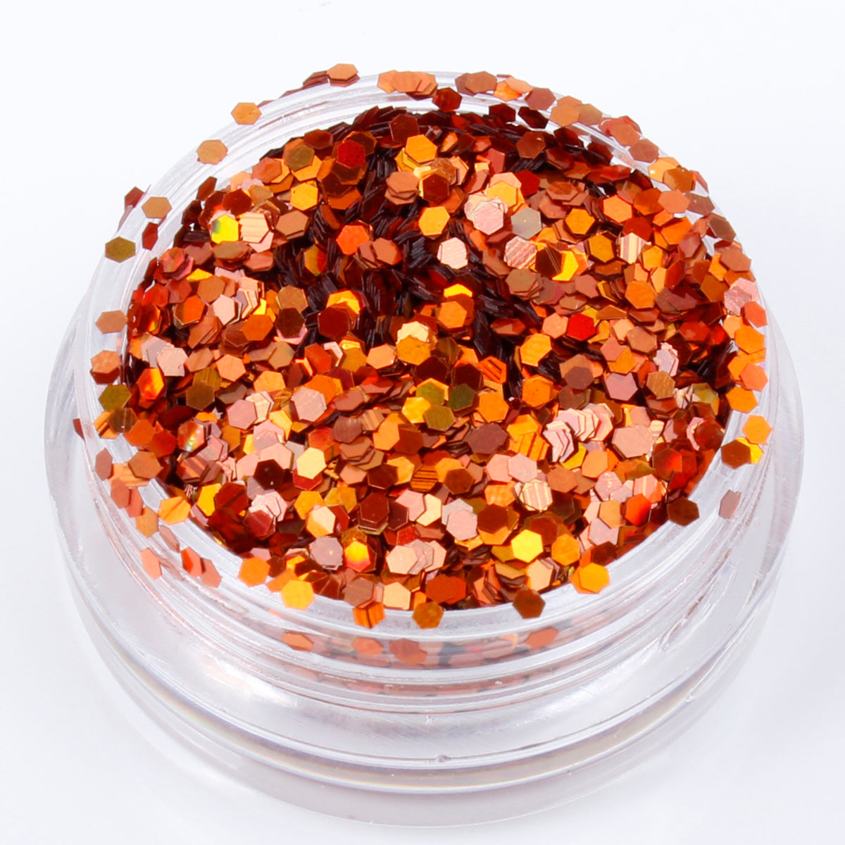 Holographic Bronze 1mm hexagon glitter