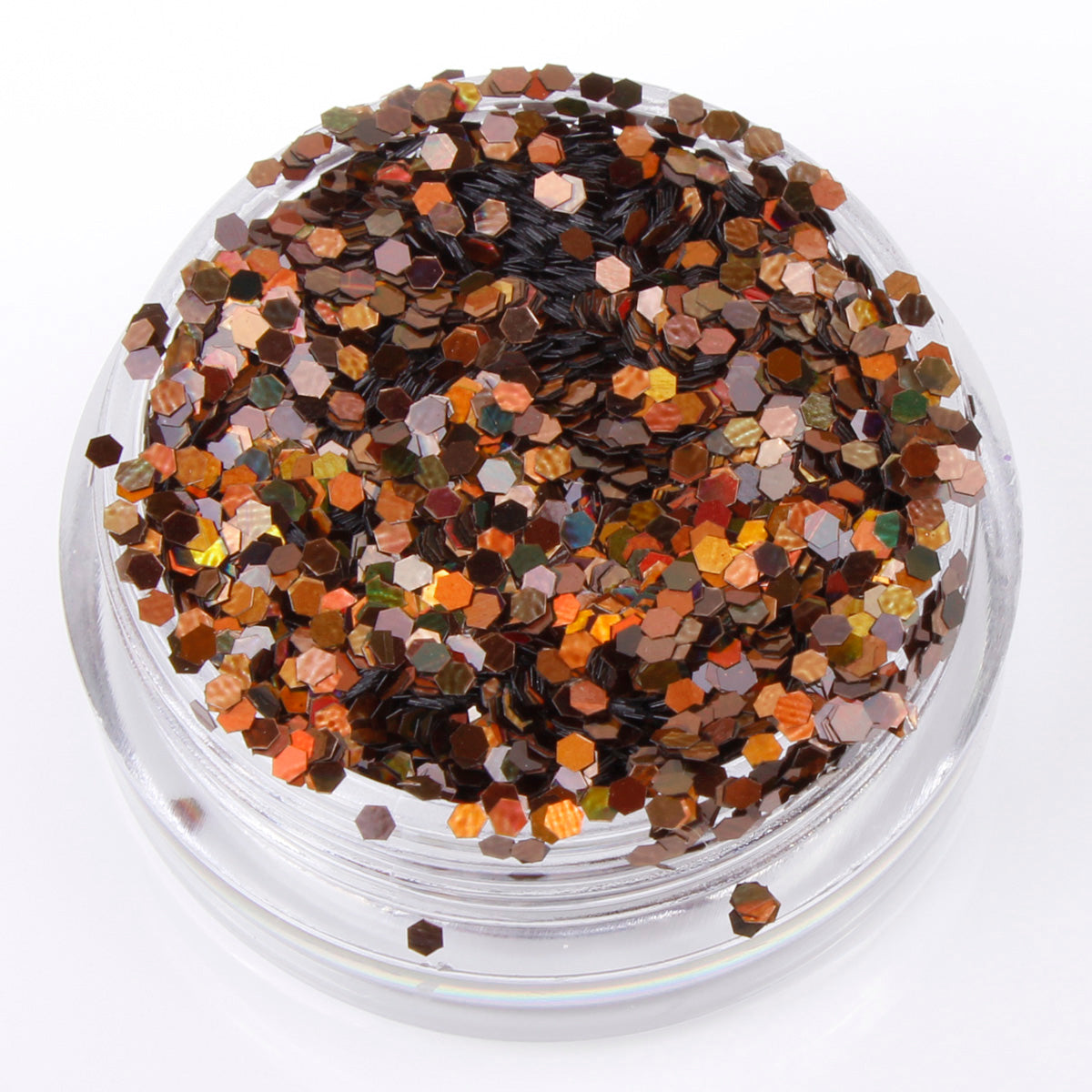 Holographic Coffee 1mm hexagon glitter
