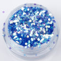 Iridescent Ocean Blue 1mm hexagon glitter