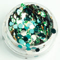evol old st nic xmas chunky face glitter mix