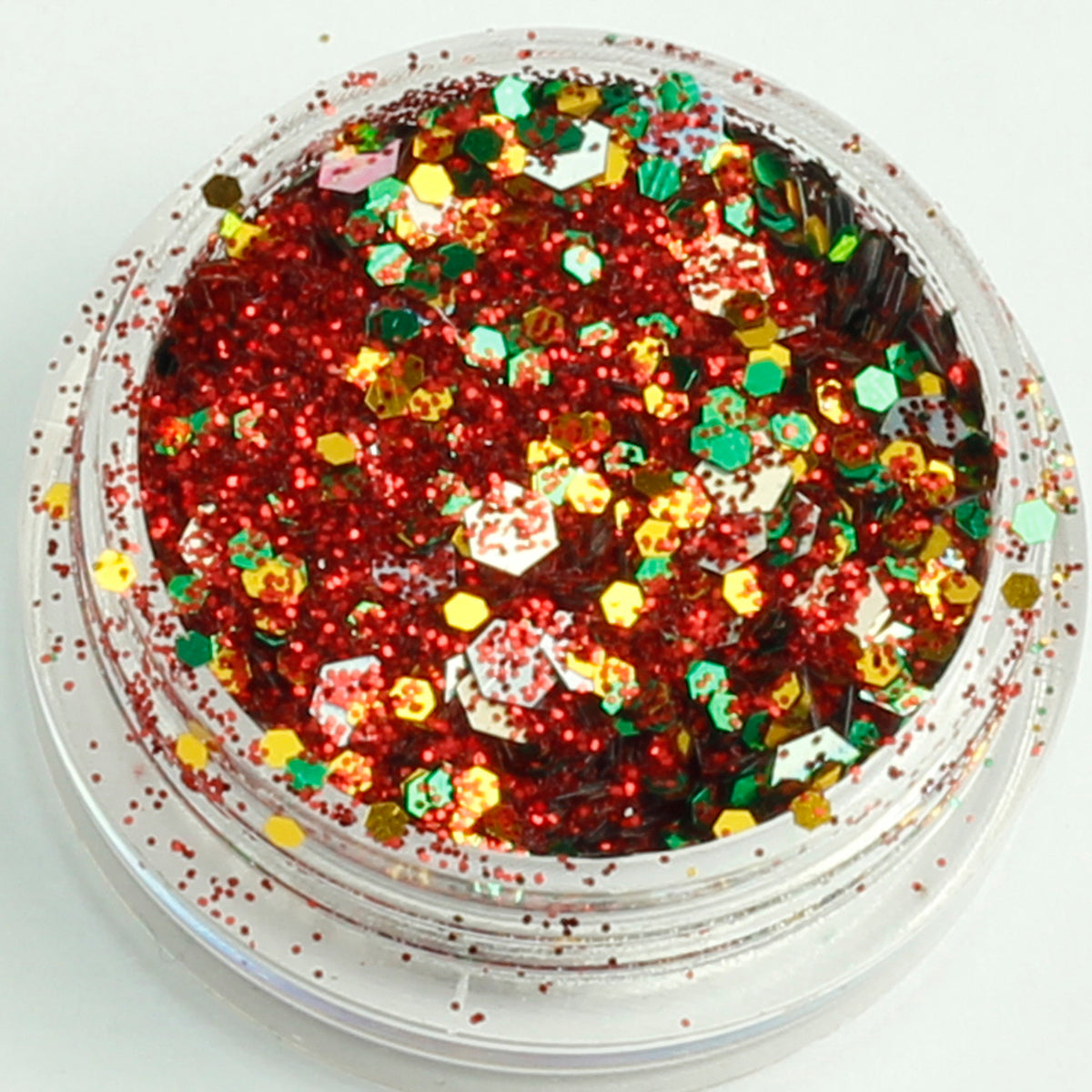 evol holly and ivy xmas face glitter mix pot