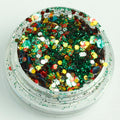 evol tree-rific xmas face glitter mix pot