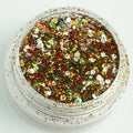 evol reindeer poop xmas chunky face glitter mix pot