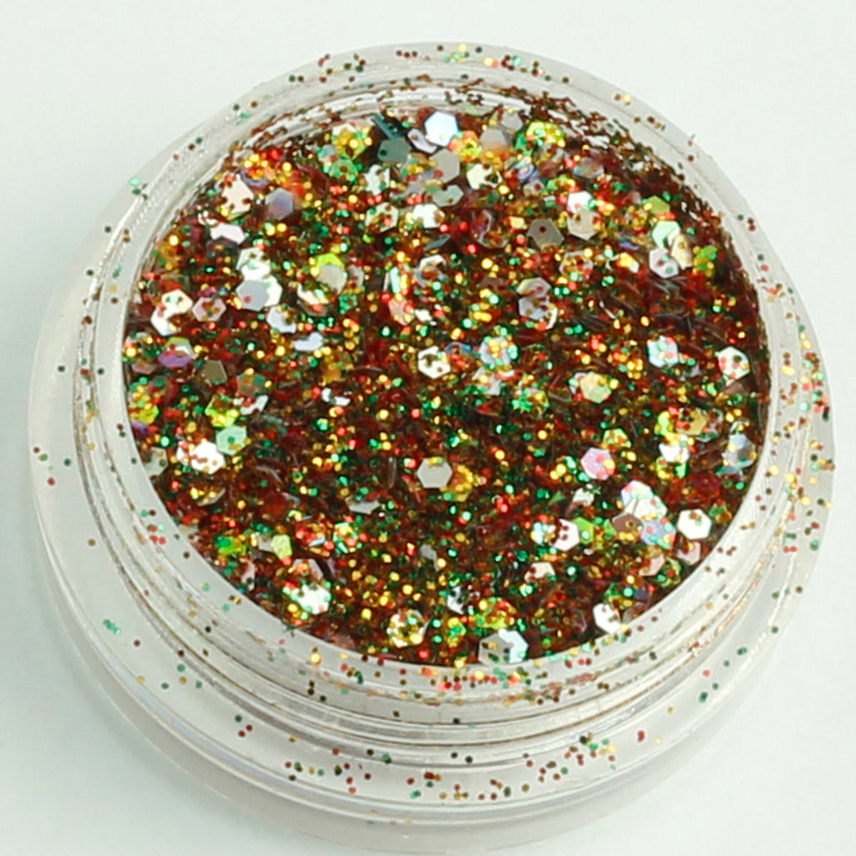 evol reindeer poop xmas chunky face glitter mix pot