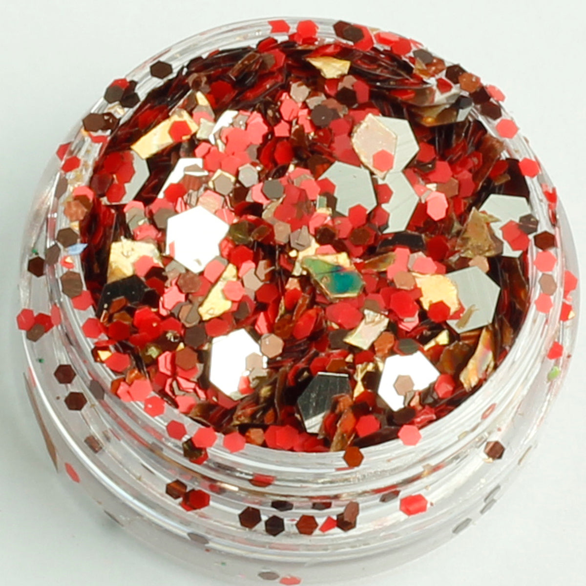 evol sleigh bells xmas face glitter mix pot