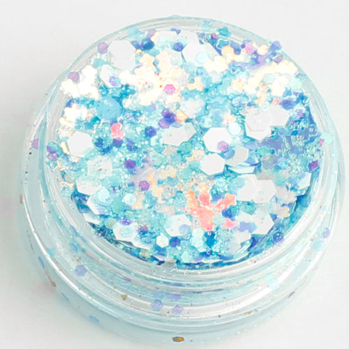evol blizzard xmas chunky face glitter mix pot