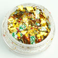 three kings xmas chunky face glitter mix pot