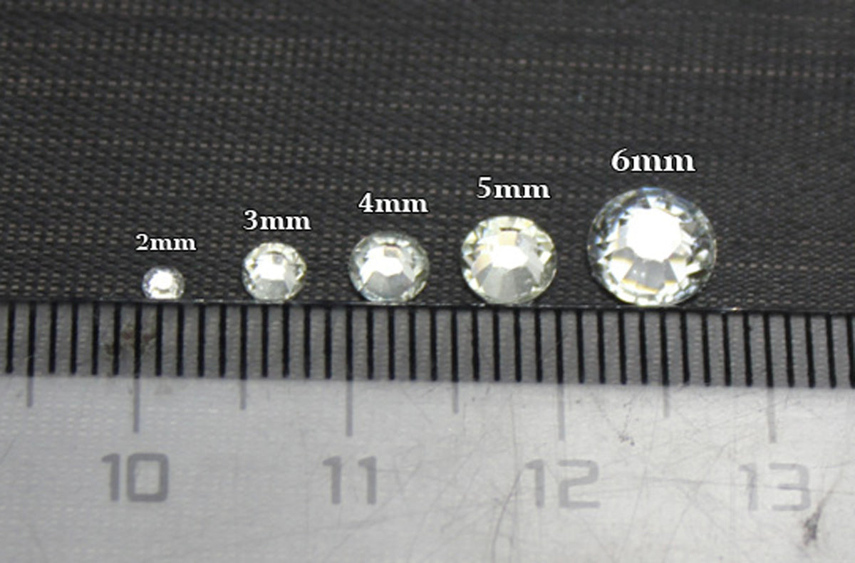 #30 Mulberry - Bag of Flat Back Rhinestone Face Gems in Choice of 2,3,4,5 or 6mm